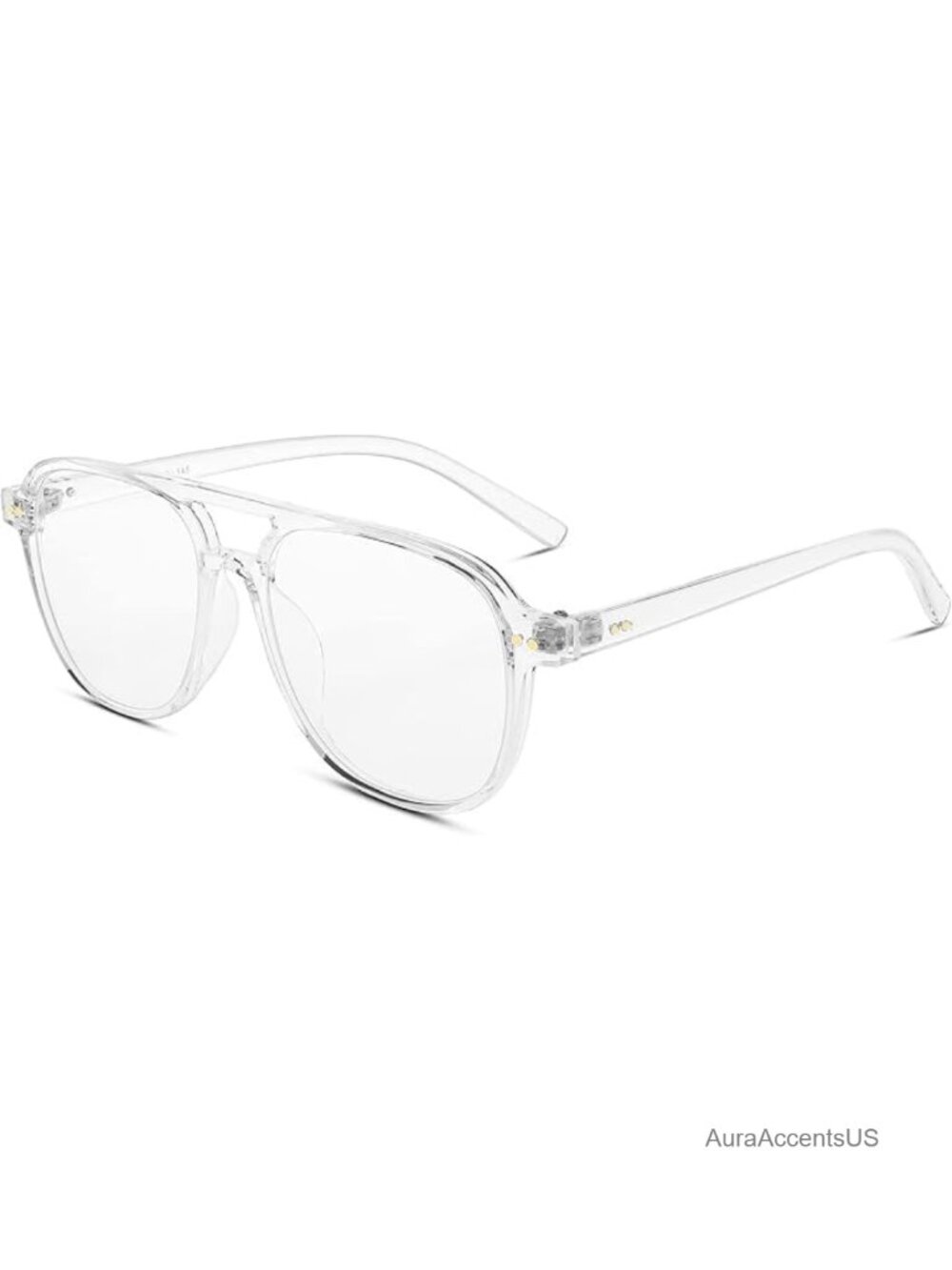 Lightweight Pilot Glasses Frame Blue Light Blocking Oversized Square Computer